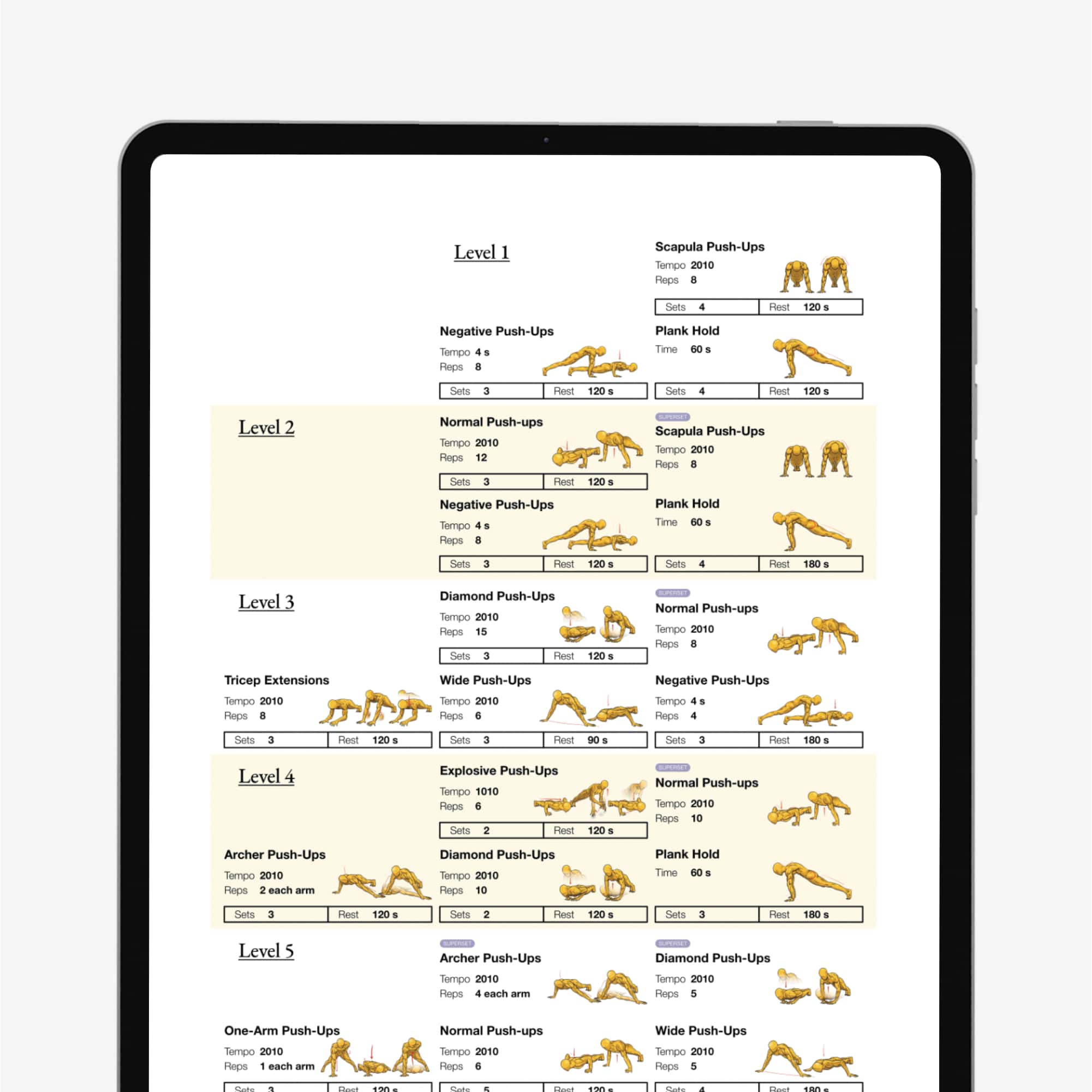 Calisthenics Playbook for Push Pull Squat (Digital book)