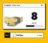 Hands-free mode: the set counts itself down, the rest card's yellow drains, and three beeps start the next set.